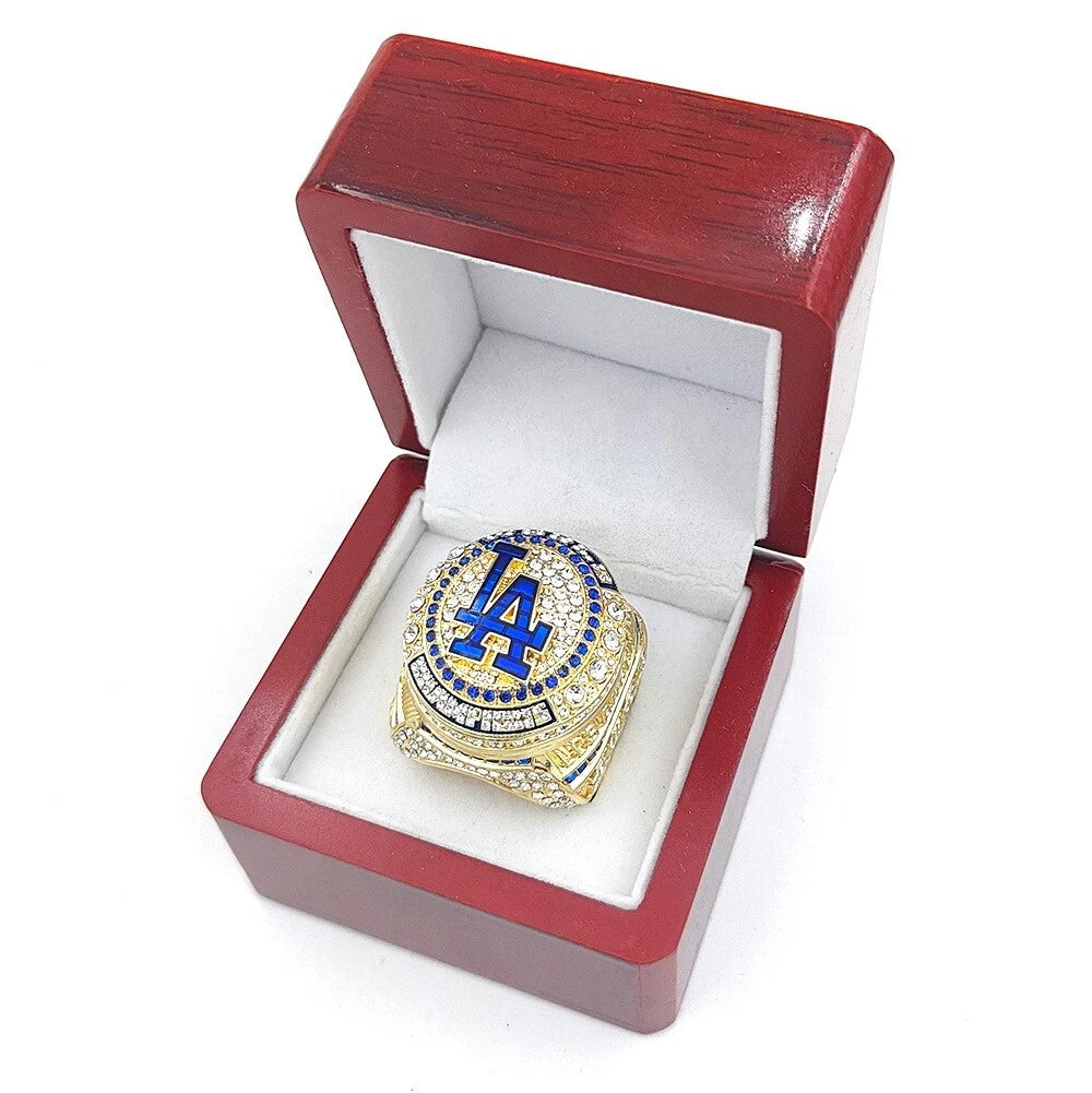 New 2024 Shohei Ohtani Los Angeles Dodgers World Series Championship Ring + Rosewood Display Box