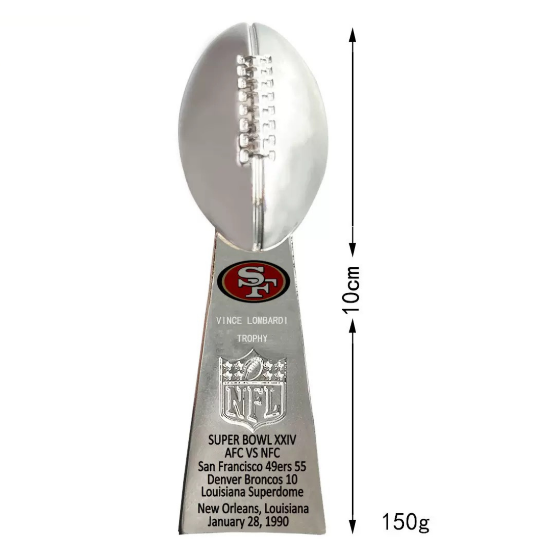 49ers NFL Super Bowl Dynasty 5 Rings & 5 Trophies Set – Montana, Rice & Young Collector’s Edition