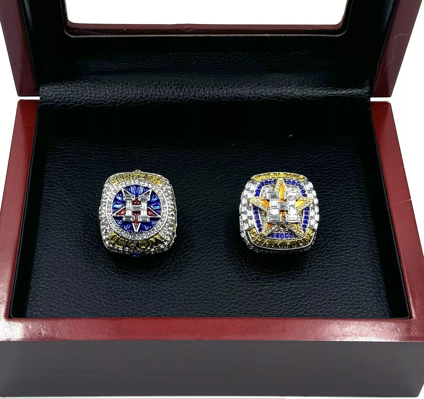 HOUSTON ASTROS 2022 & 2017 WORLD SERIES RING SET JOSE ALTUVE JEREMY PENA