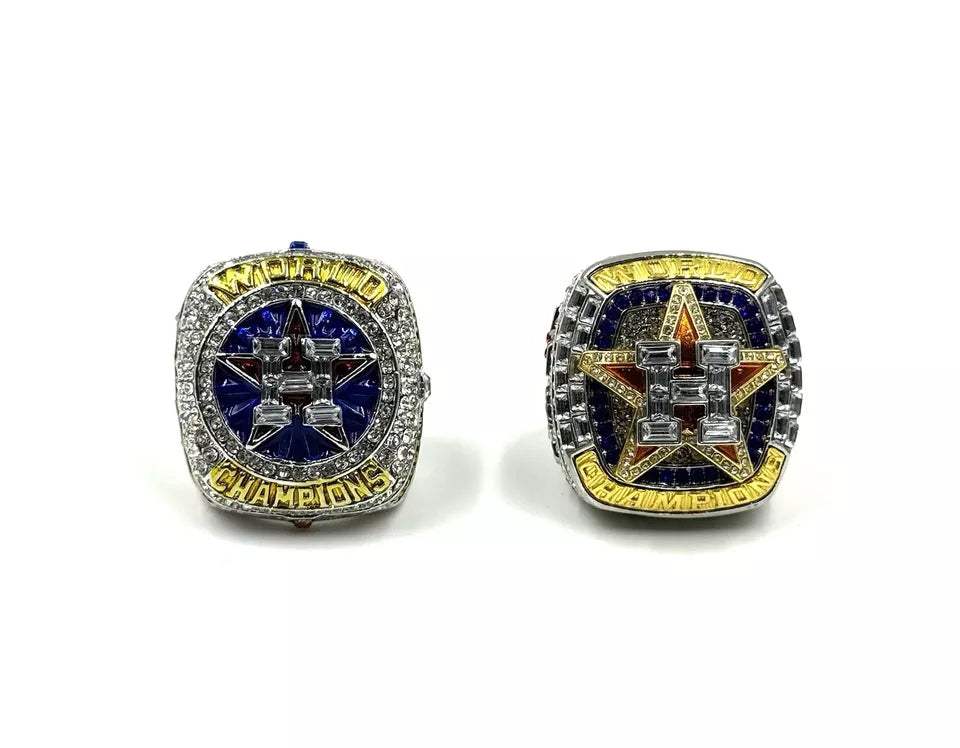 HOUSTON ASTROS 2022 & 2017 WORLD SERIES RING SET JOSE ALTUVE JEREMY PENA