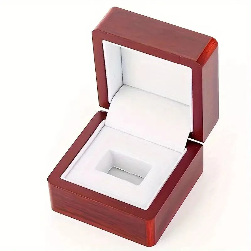 Elegant Rosewood Championship Ring Display Box ππ
