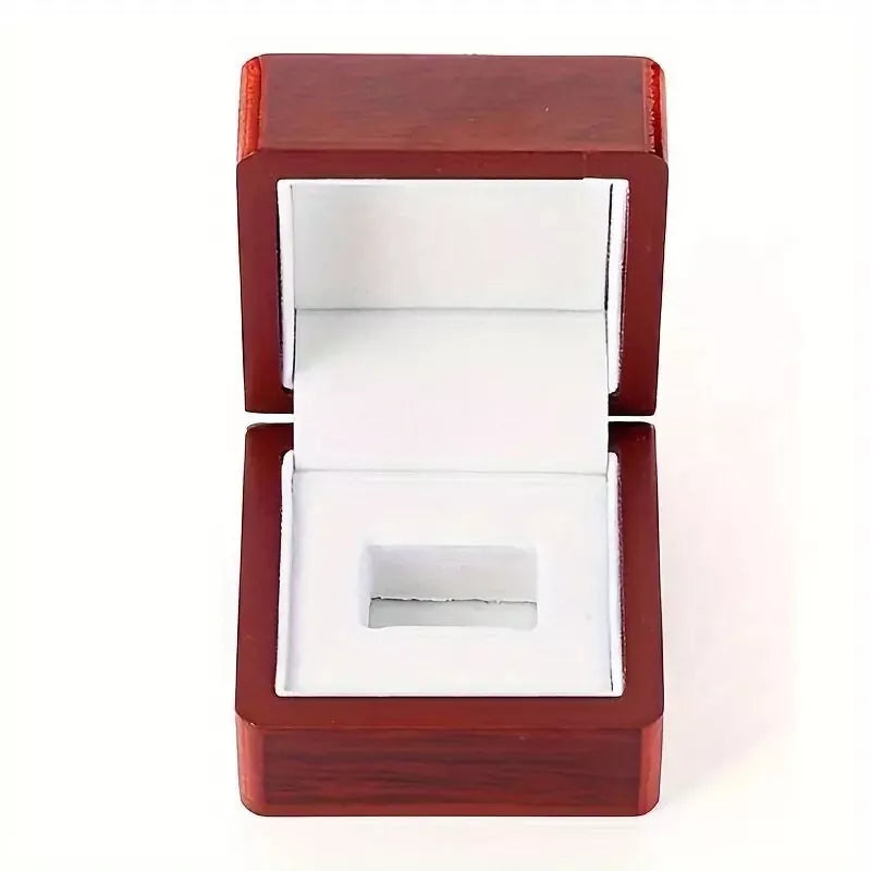 Elegant Rosewood Championship Ring Display Box ππ