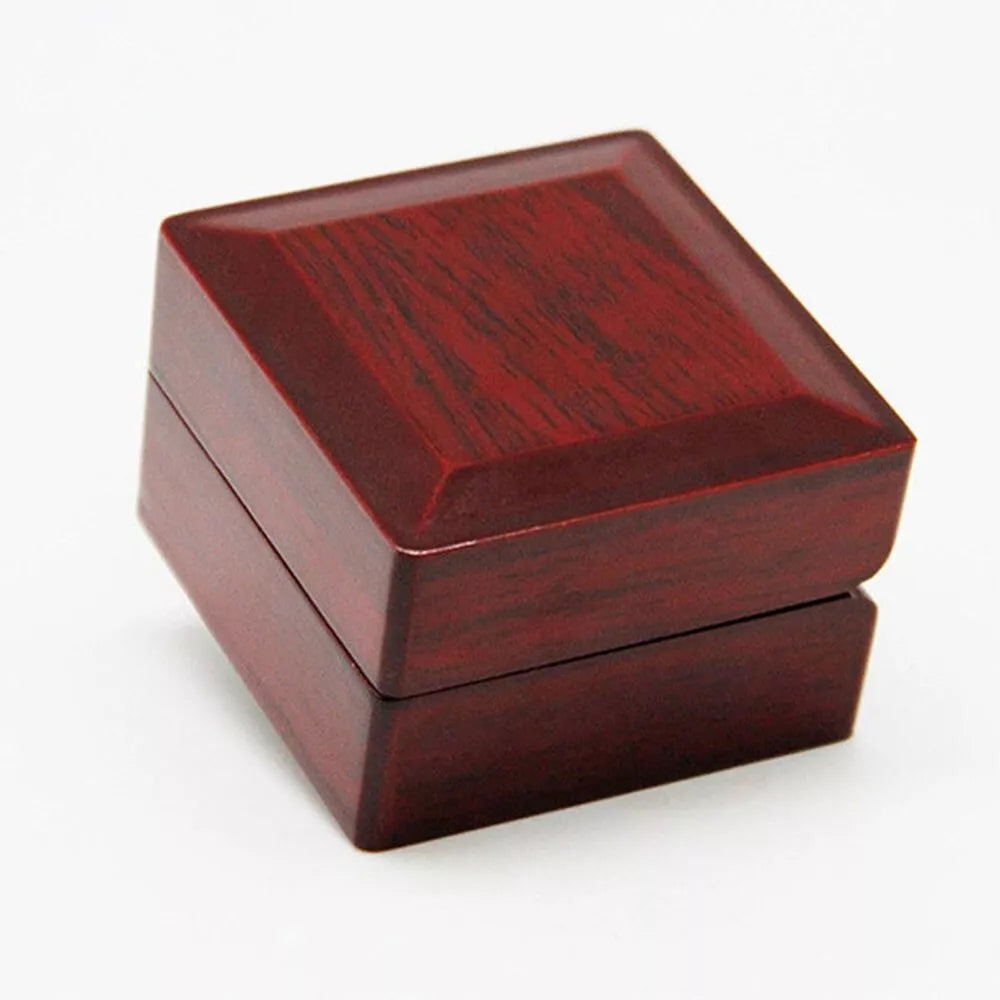 Elegant Rosewood Championship Ring Display Box ππ