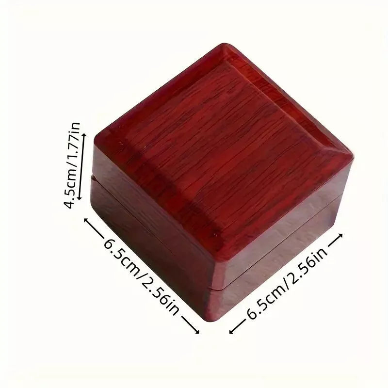 Elegant Rosewood Championship Ring Display Box ππ