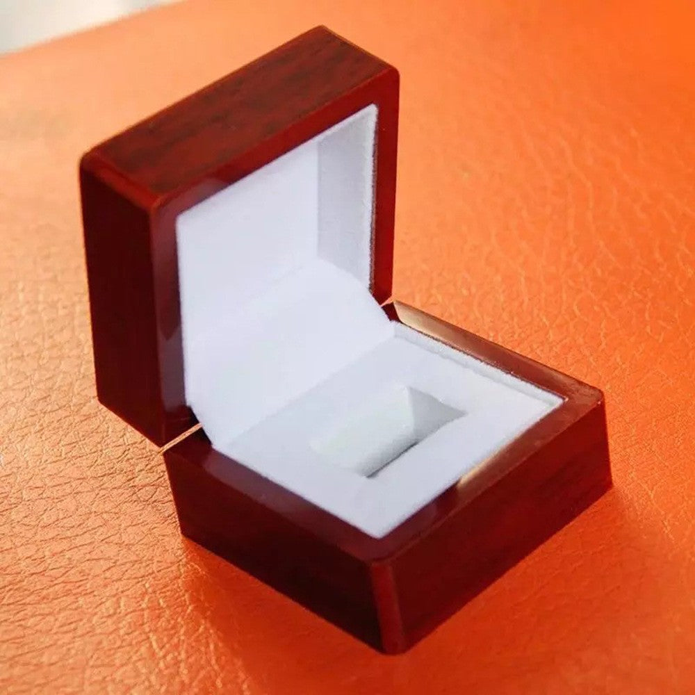 Elegant Rosewood Championship Ring Display Box ππ