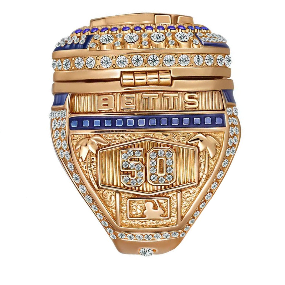 NEW 2024 LOS ANGELES DODGERS MOOKIE BETTS WORLD SERIES CHAMPIONSHIP RING +Box