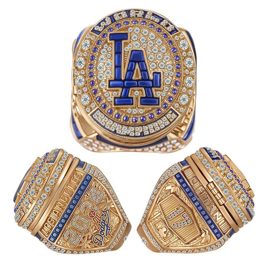 New 2024 Shohei Ohtani Los Angeles Dodgers World Series Championship Ring + Rosewood Display Box