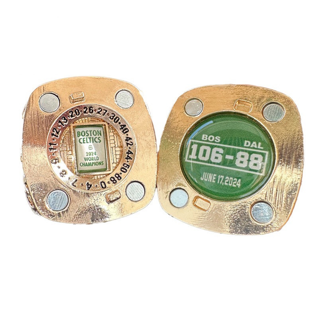 NEW 2024 BOSTON CELTICS NBA CHAMPIONSHIP JASON TATUM REPLICA RING + Rosewood Box