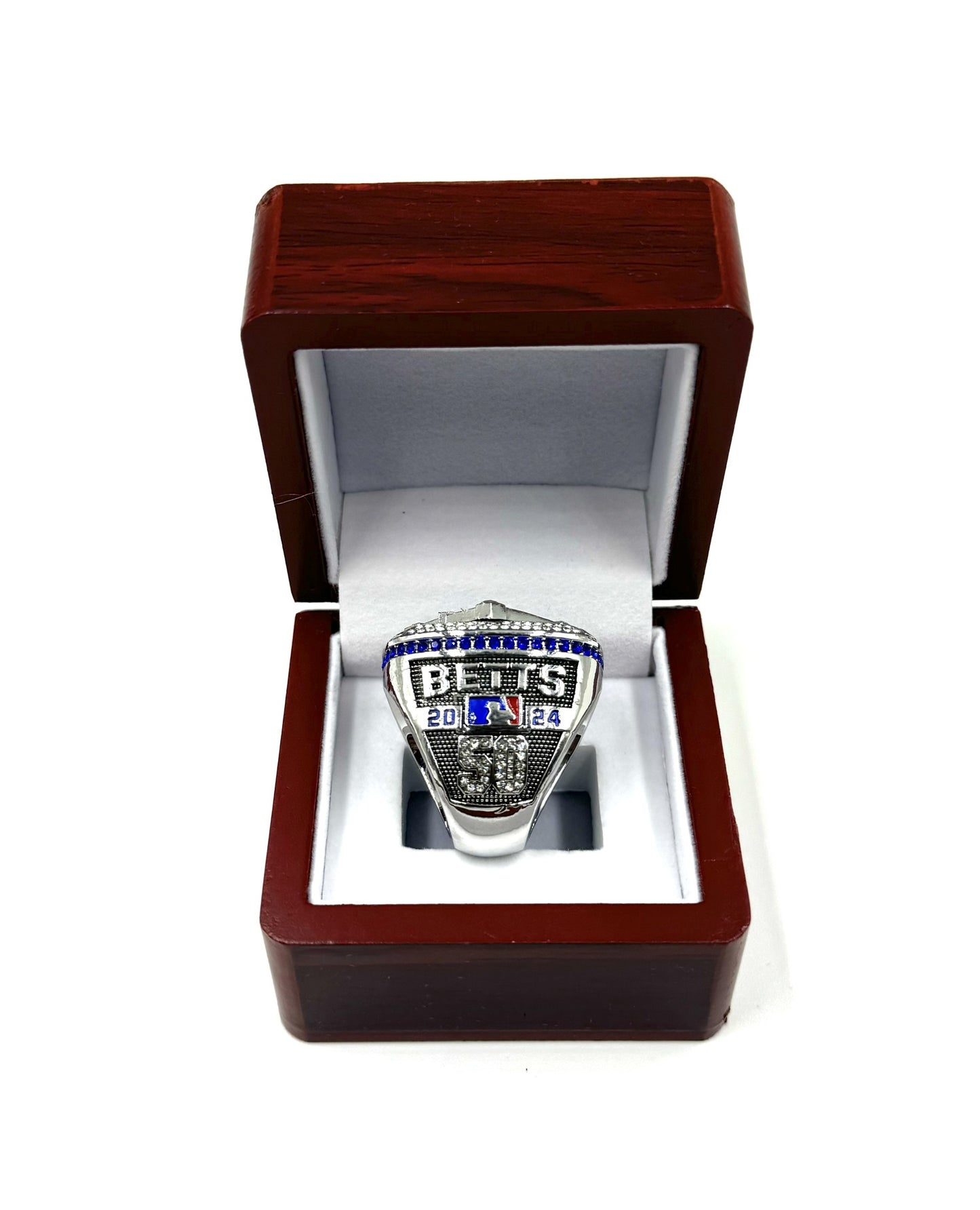 NEW 2024 LOS ANGELES DODGERS MOOKIE BETTS WORLD SERIES CHAMPIONSHIP RING +Box