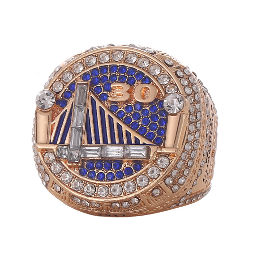 GOLDEN STATE WARRIORS 7-Ring NBA CHAMPIONSHIP SET TROPHY & WOOD BOX STEPH CURRY
