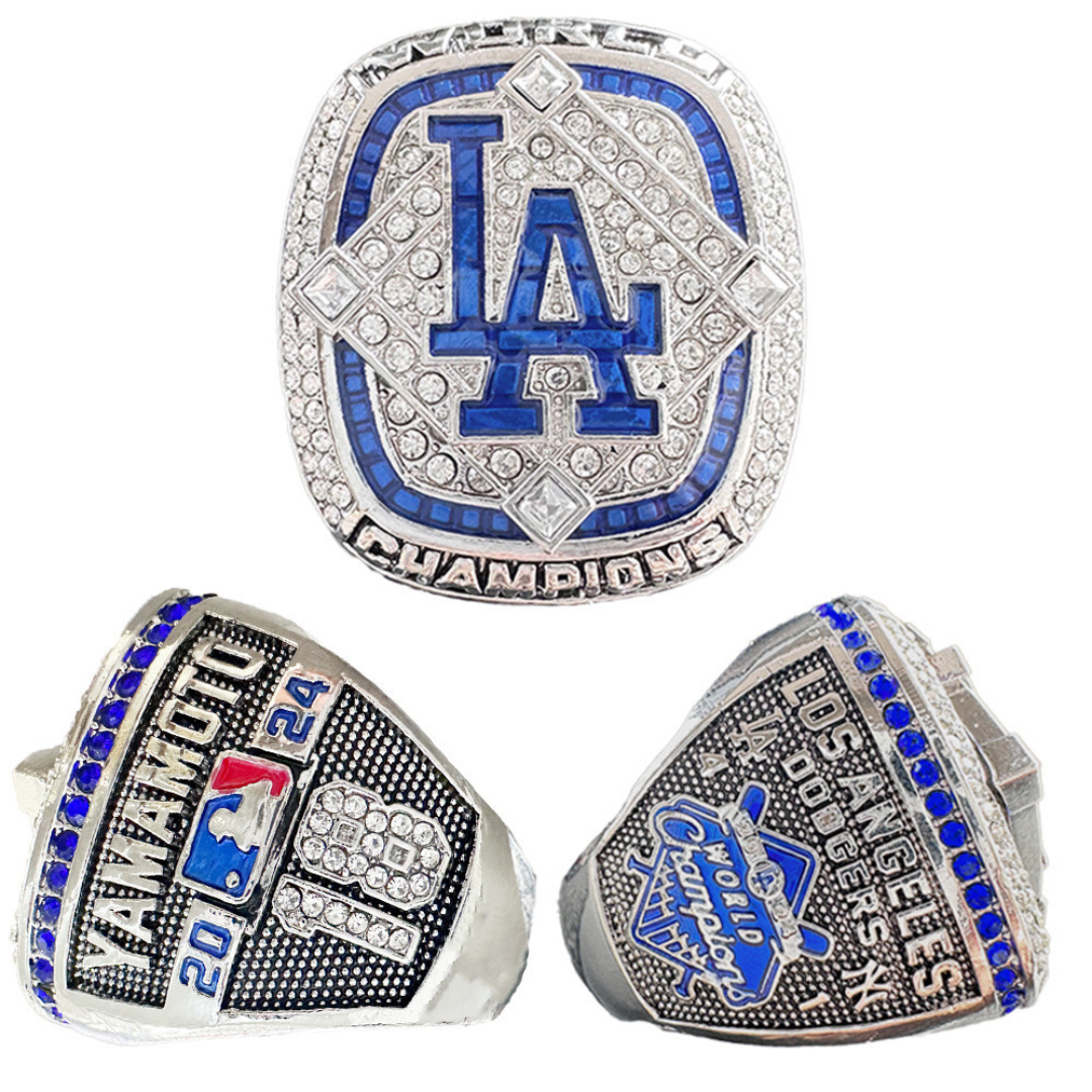 NEW YOSHINOBU YAMAMOTO 2024 LOS ANGELES DODGERS WORLD SERIES CHAMPIONSHIP RING + Box
